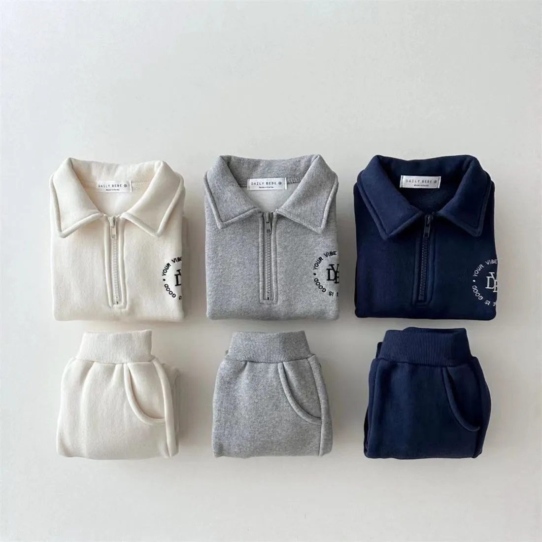 2 Pieces Set Baby Unisex Letters Polo Shirts And Solid Color Pants Wholesale 230111217