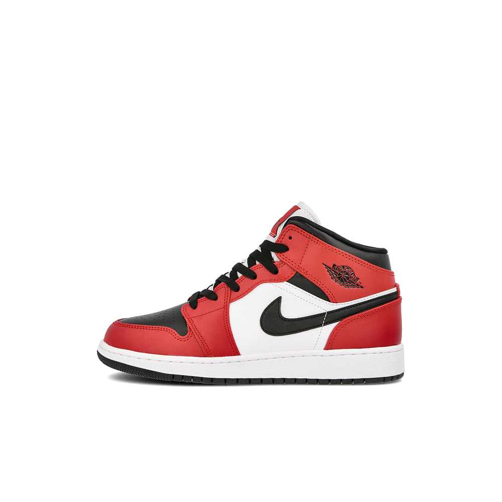 AIR JORDAN 1 MID CHICAGO BLACK TOE GS (YOUTH) 2020