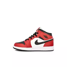 AIR JORDAN 1 MID CHICAGO BLACK TOE GS (YOUTH) 2020