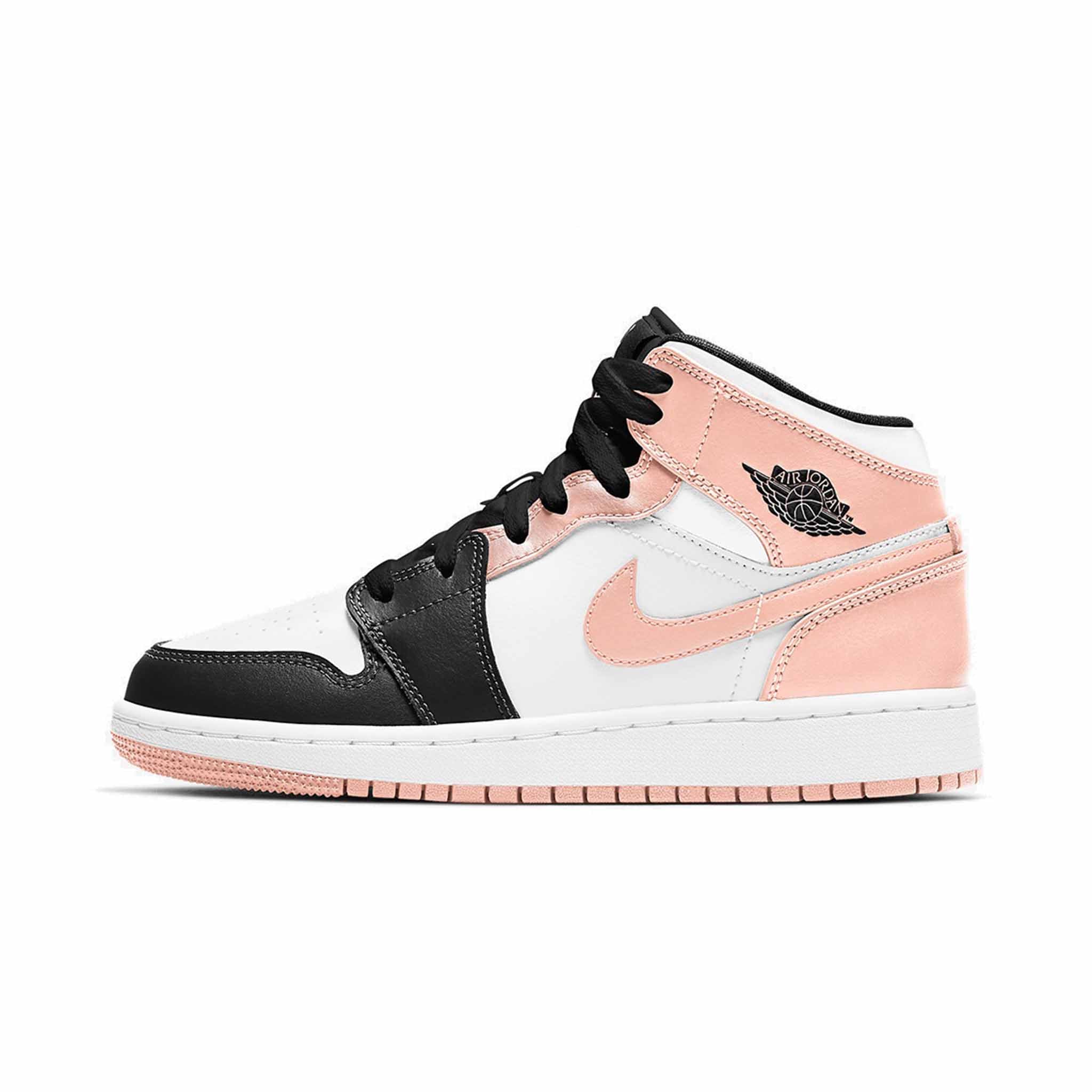 AIR JORDAN 1 MID CRIMSON TINT TOE GS (YOUTH)