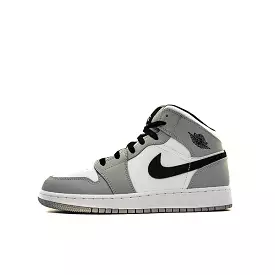 AIR JORDAN 1 MID GS (YOUTH) LIGHT SMOKE GREY 2020