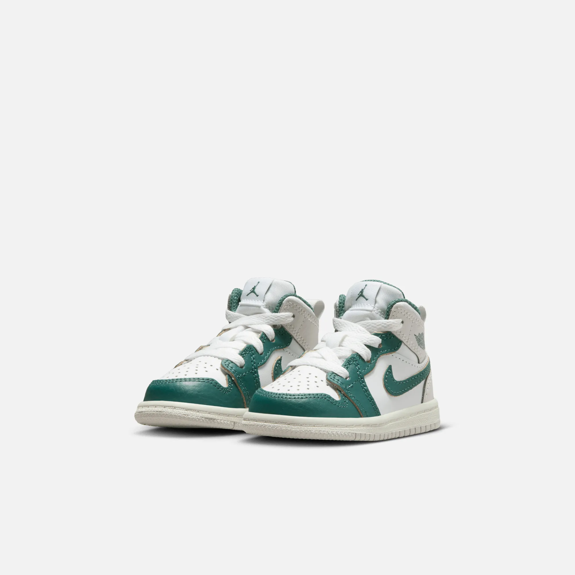 Air Jordan Kids' 1 Mid SE Oxidized Green (TD)