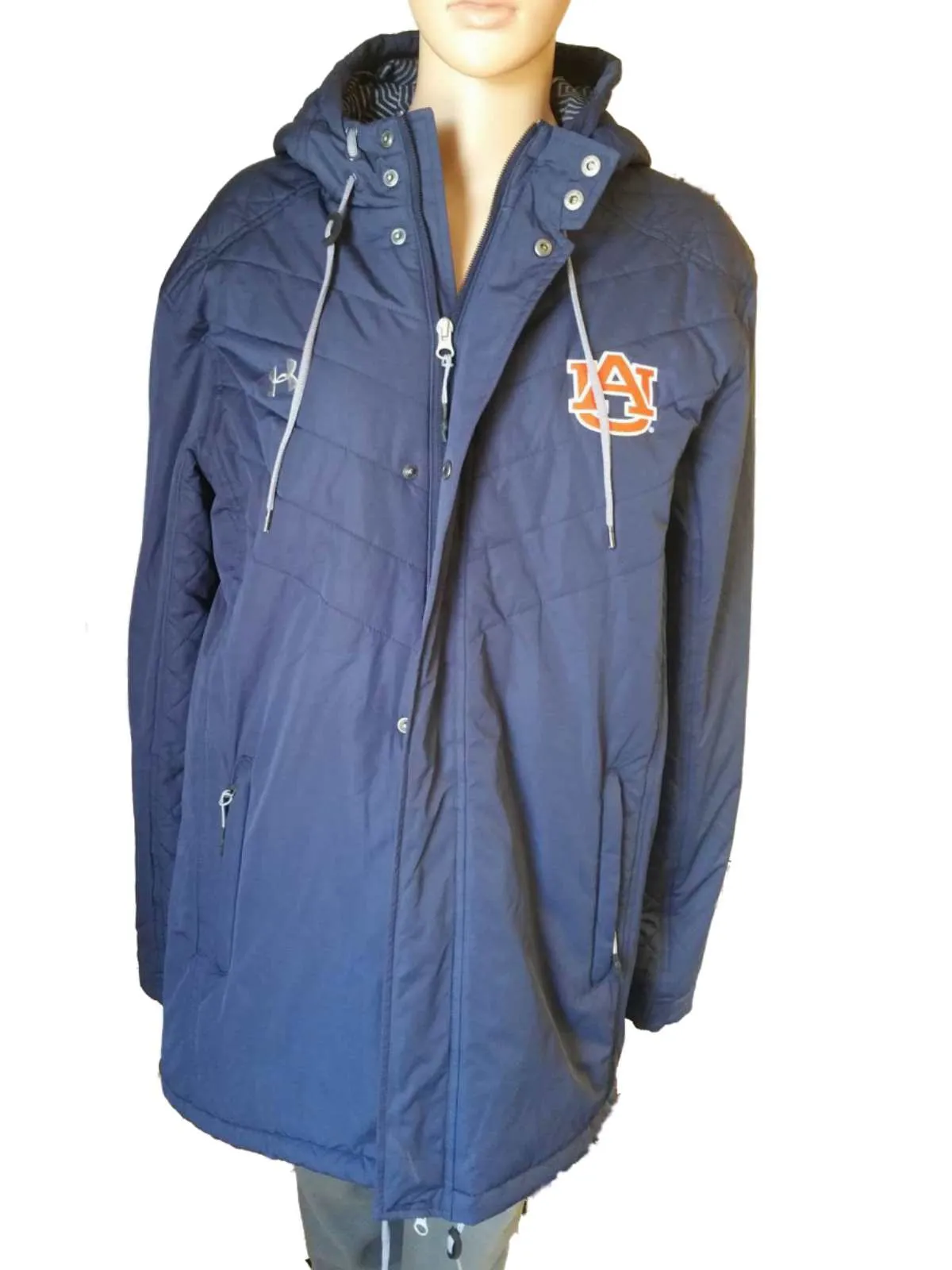 Auburn Tigers Under Armour InfraRed Coldgear WOMENS Full Zip Hooded Coat (L)