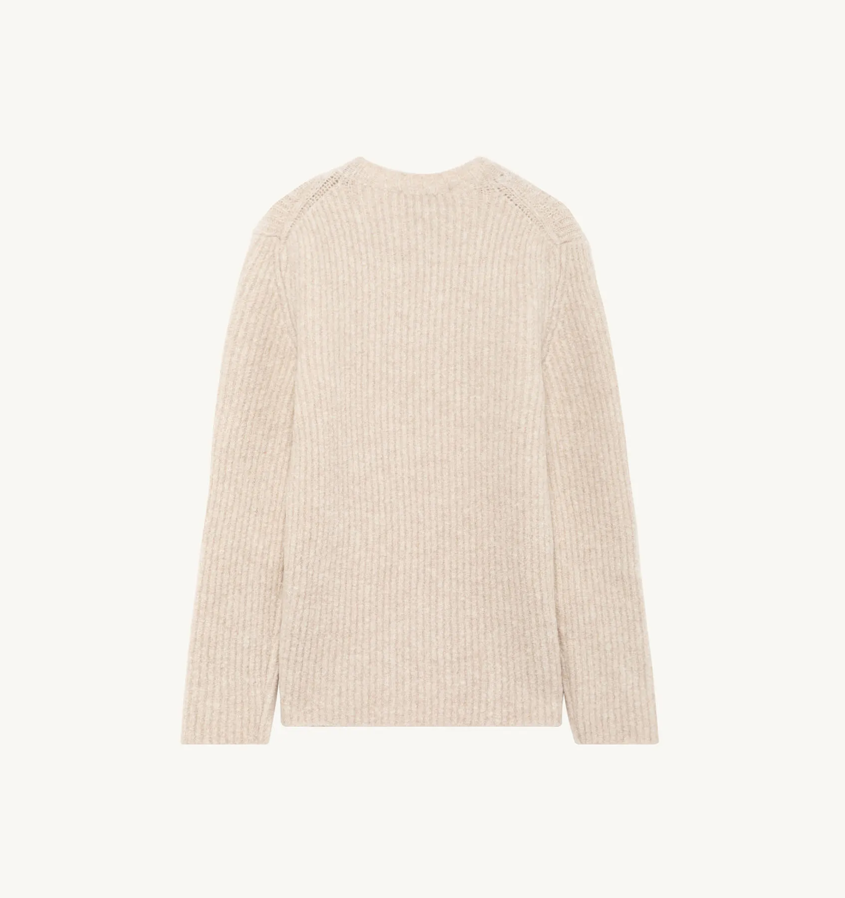 AUTRY APPAREL WOMAN  SWEATER IN WHITE FISHERMAN KNIT