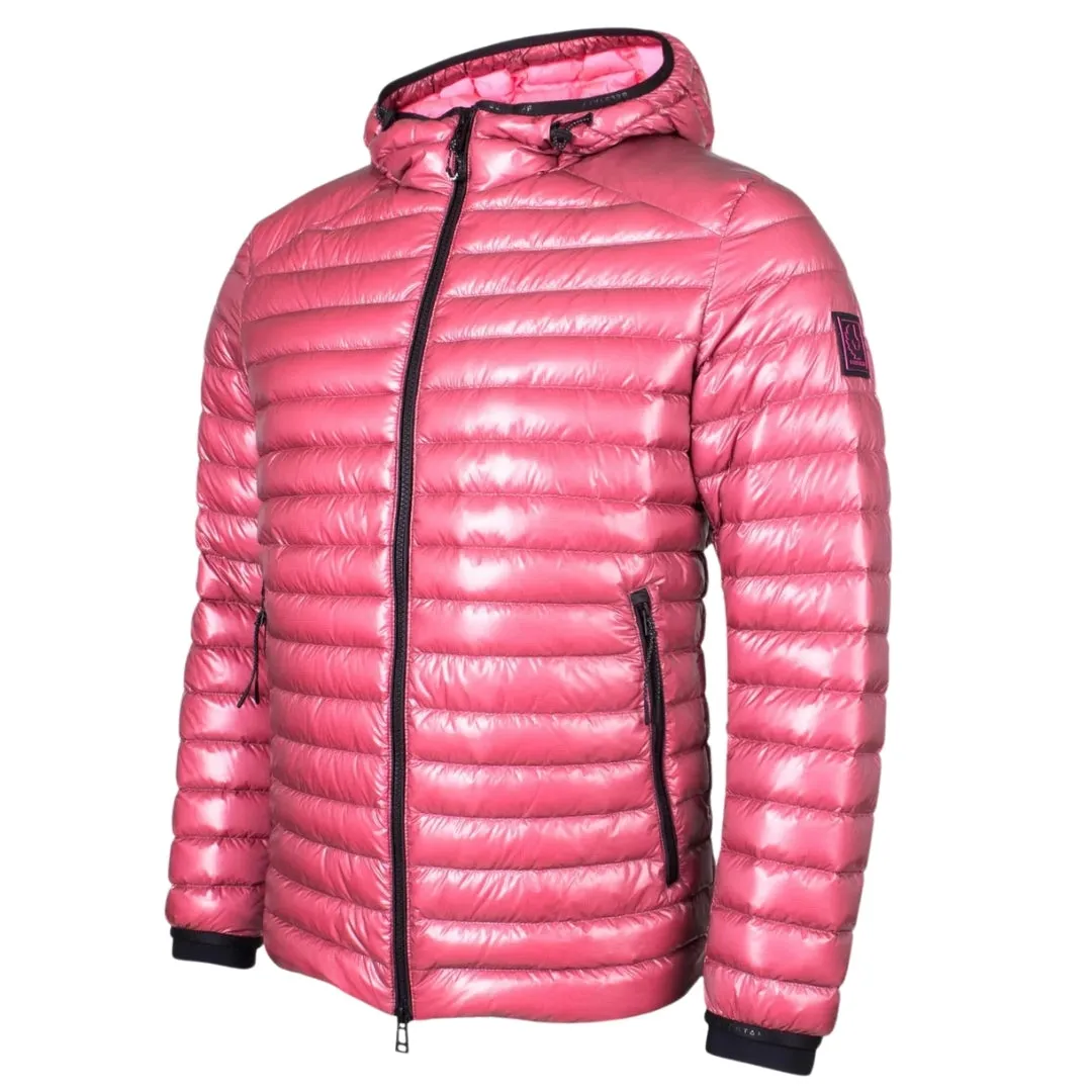 Belstaff Airspeed Pink Shiny Down Filled Jacket