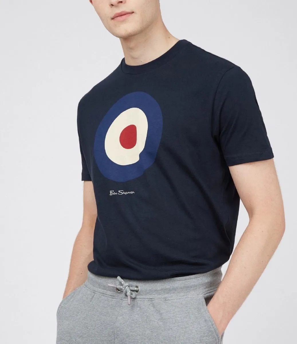 Ben Sherman Target Crew Neck T-Shirt Dark Navy