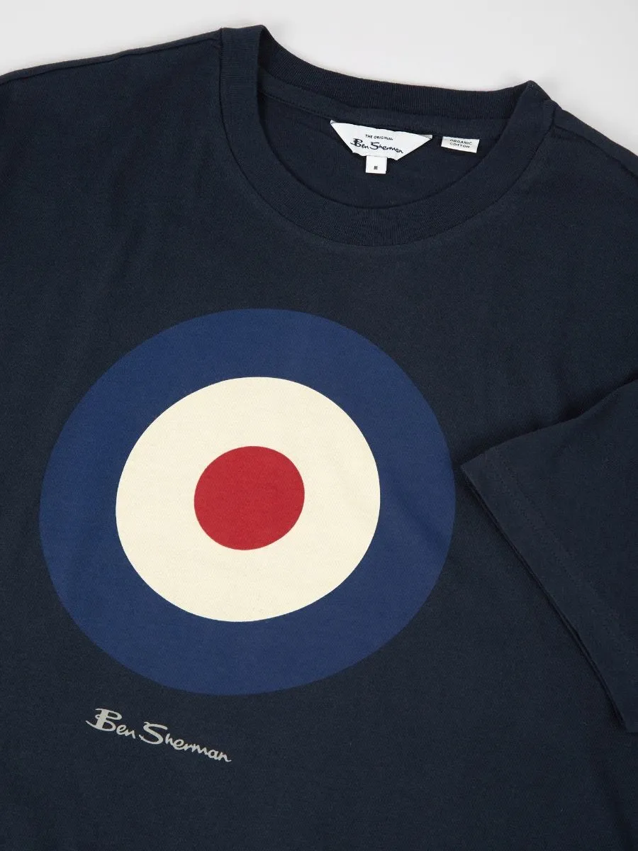 Ben Sherman Target Crew Neck T-Shirt Dark Navy