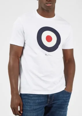 Ben Sherman Target Crew Neck T-Shirt White