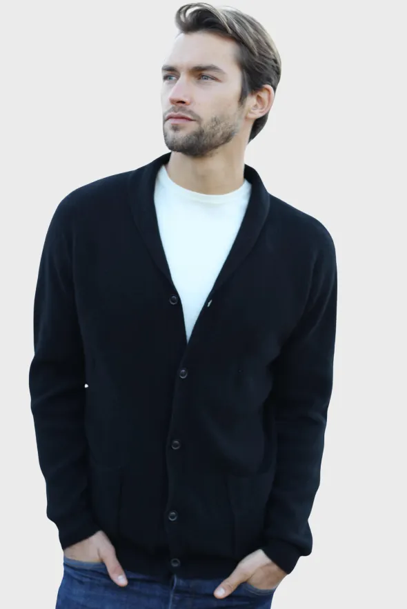 Black Cashmere Cardigan