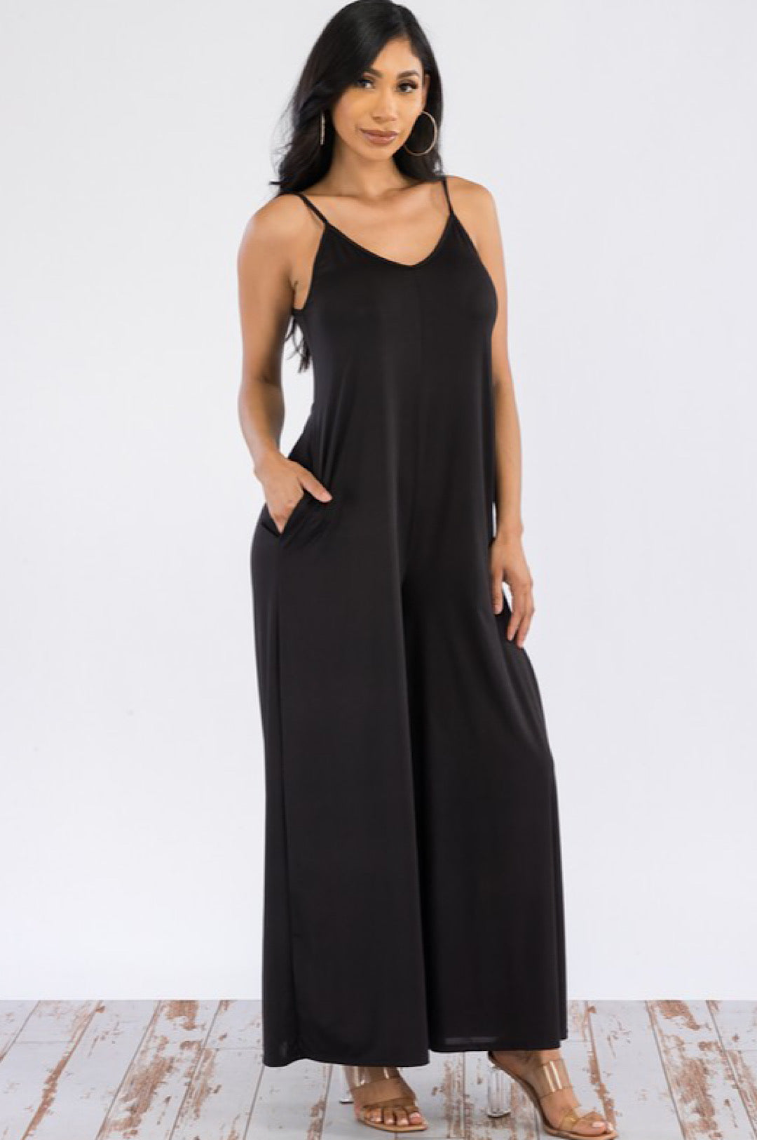 Black Wide Leg Jumpsuit