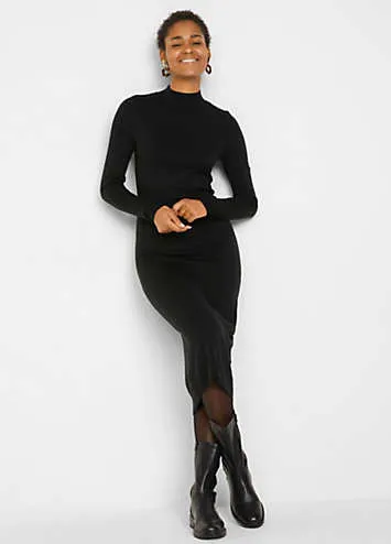 bonprix Knitted Turtleneck Dress | Kaleidoscope