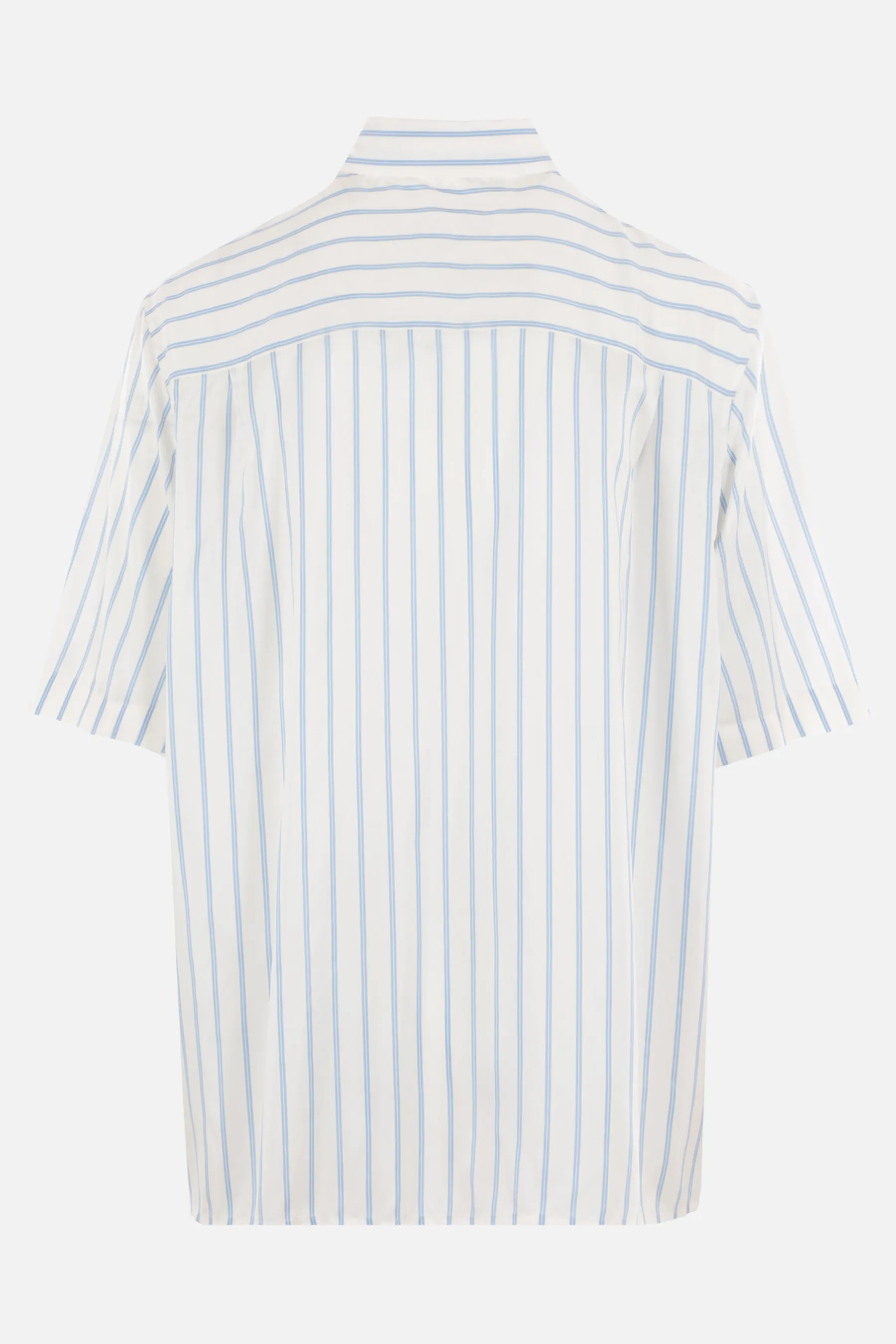 BOTTEGA VENETA  |Short-sleeved silk striped shirt