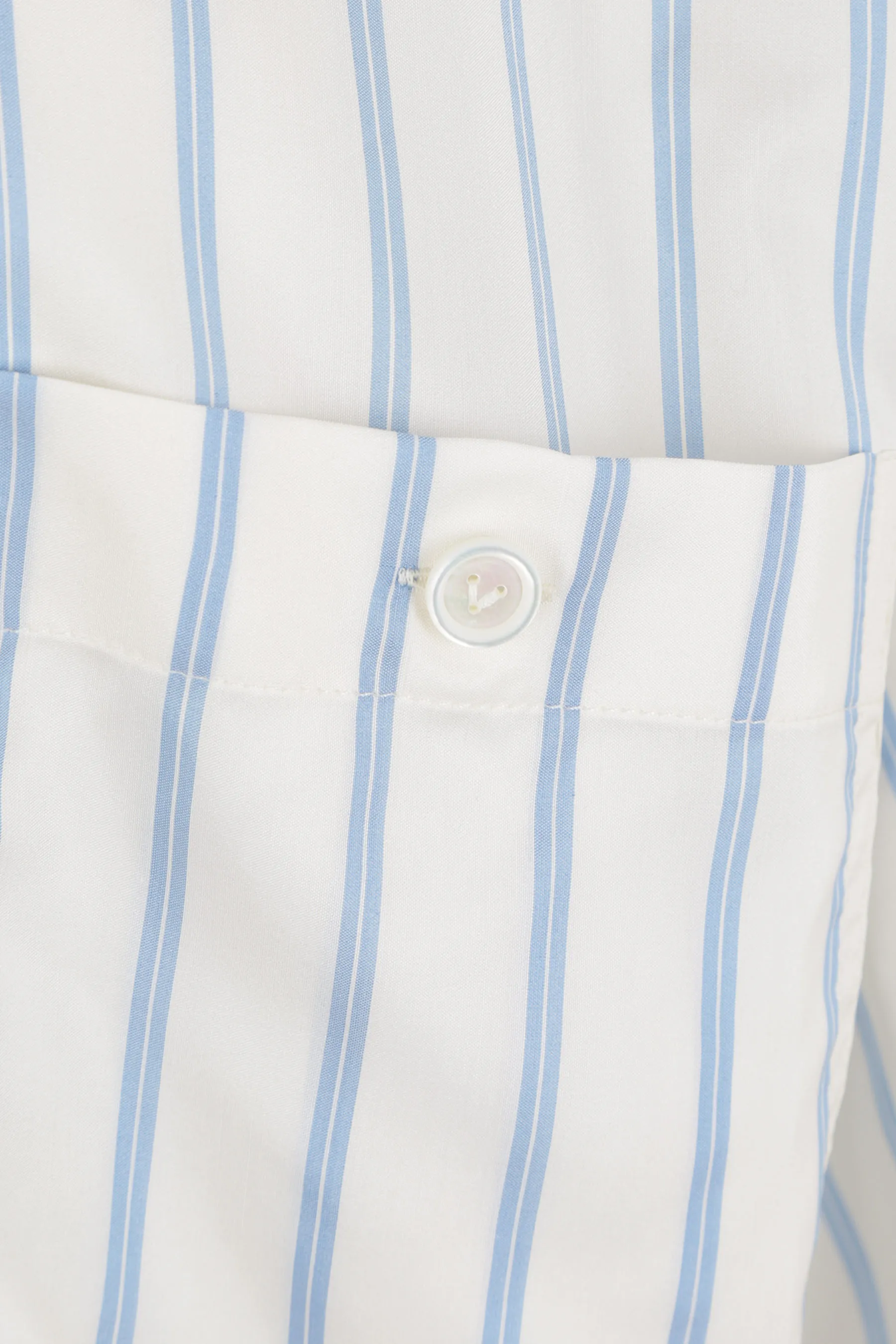 BOTTEGA VENETA  |Short-sleeved silk striped shirt