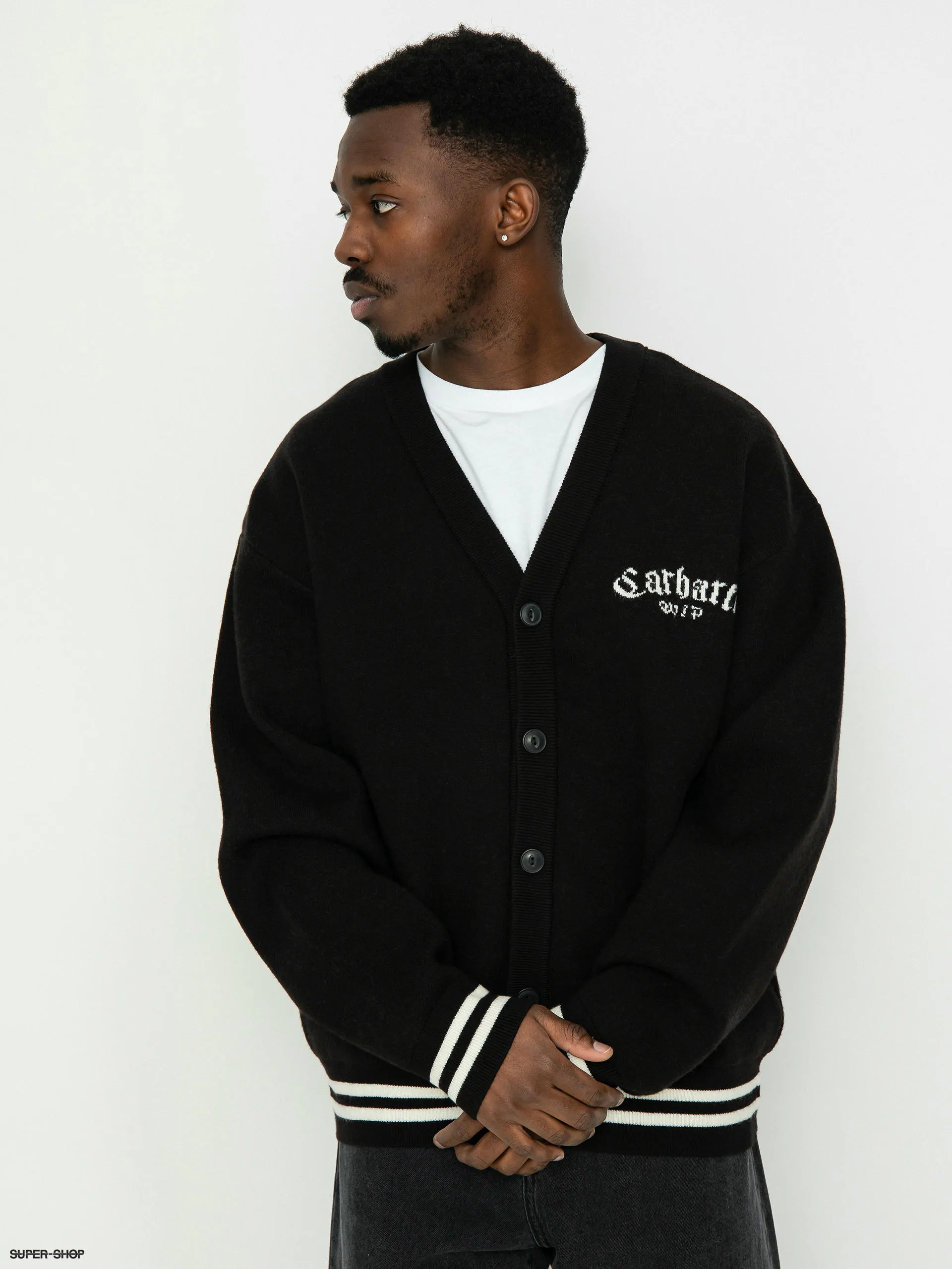 Carhartt WIP Onyx Cardigan Sweater (black/wax)