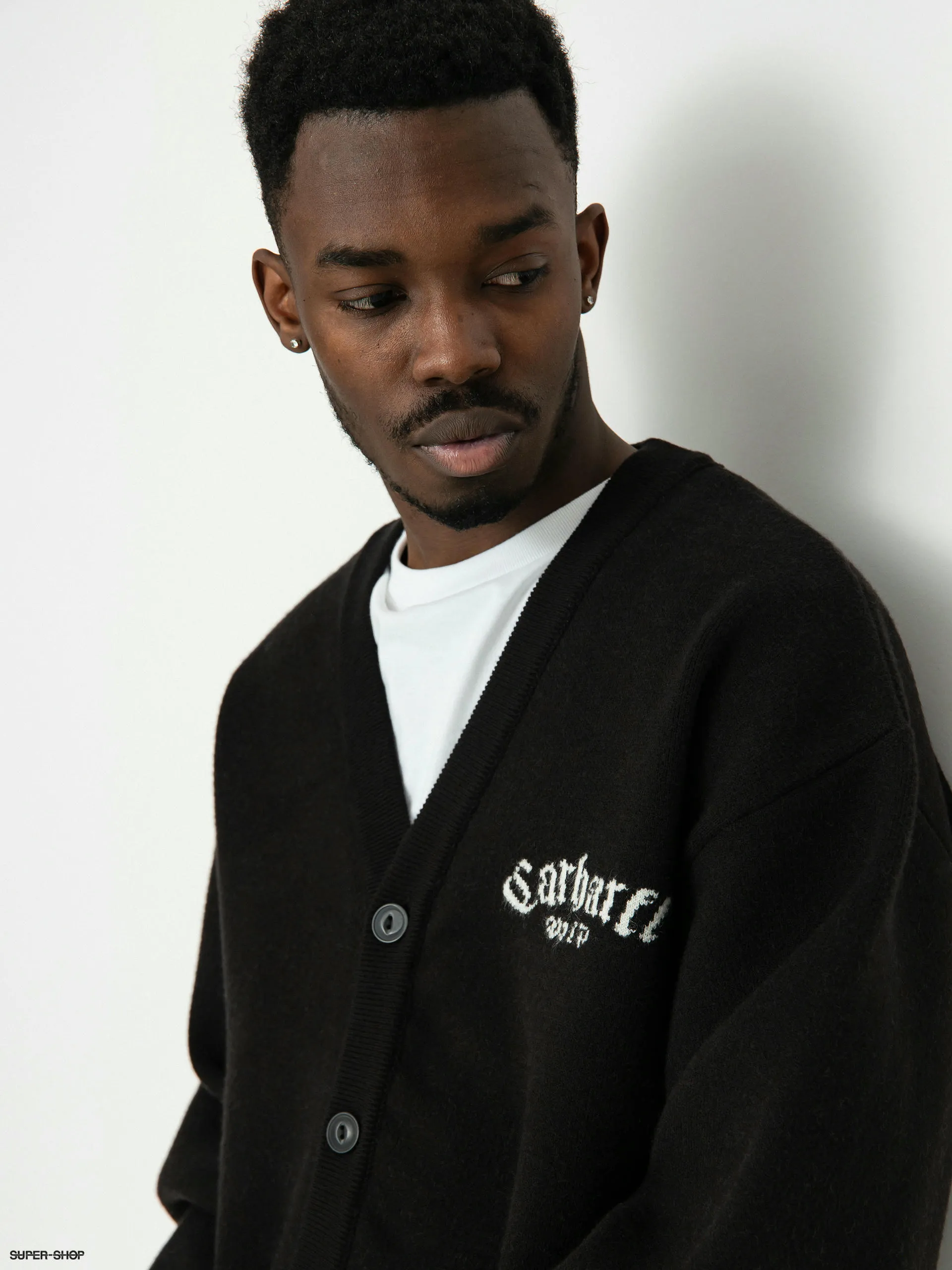 Carhartt WIP Onyx Cardigan Sweater (black/wax)