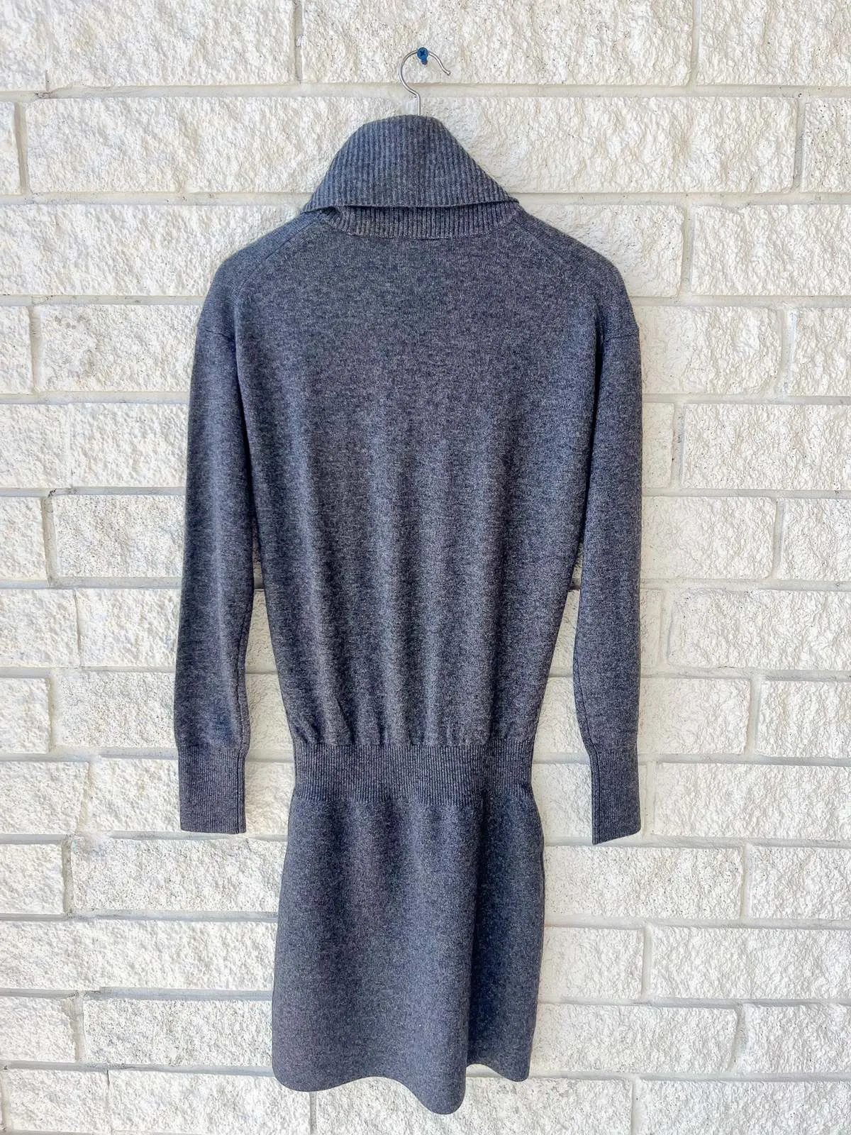 Cassidy Turtleneck Mini Dress - Charcoal