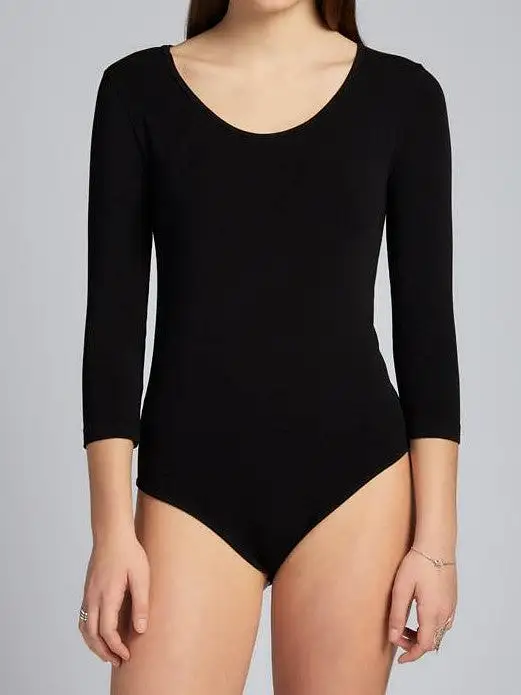 C'EST MOI 3/4 Sleeve Bamboo Bodysuit