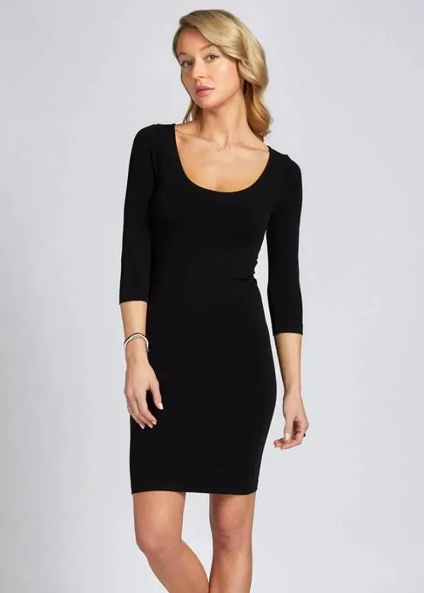 C'EST MOI Bamboo 3/4 Sleeve Dress