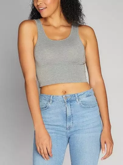 C'EST MOI Bamboo Tank Crop Top