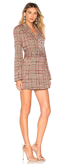 Checked Sequin Dress