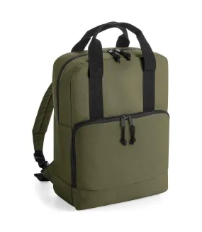 Cooler recycled backpack one size military green Bagbase