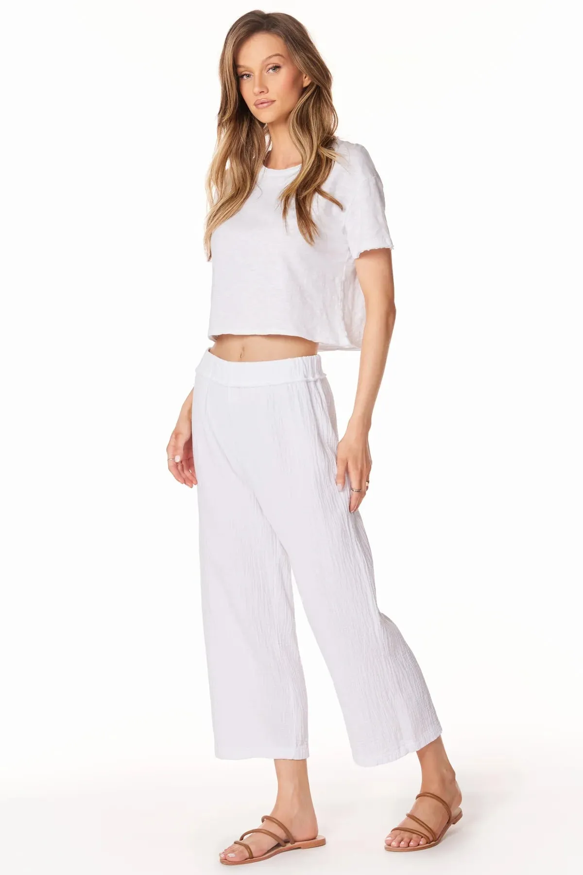 CROP WIDE LEG PANT