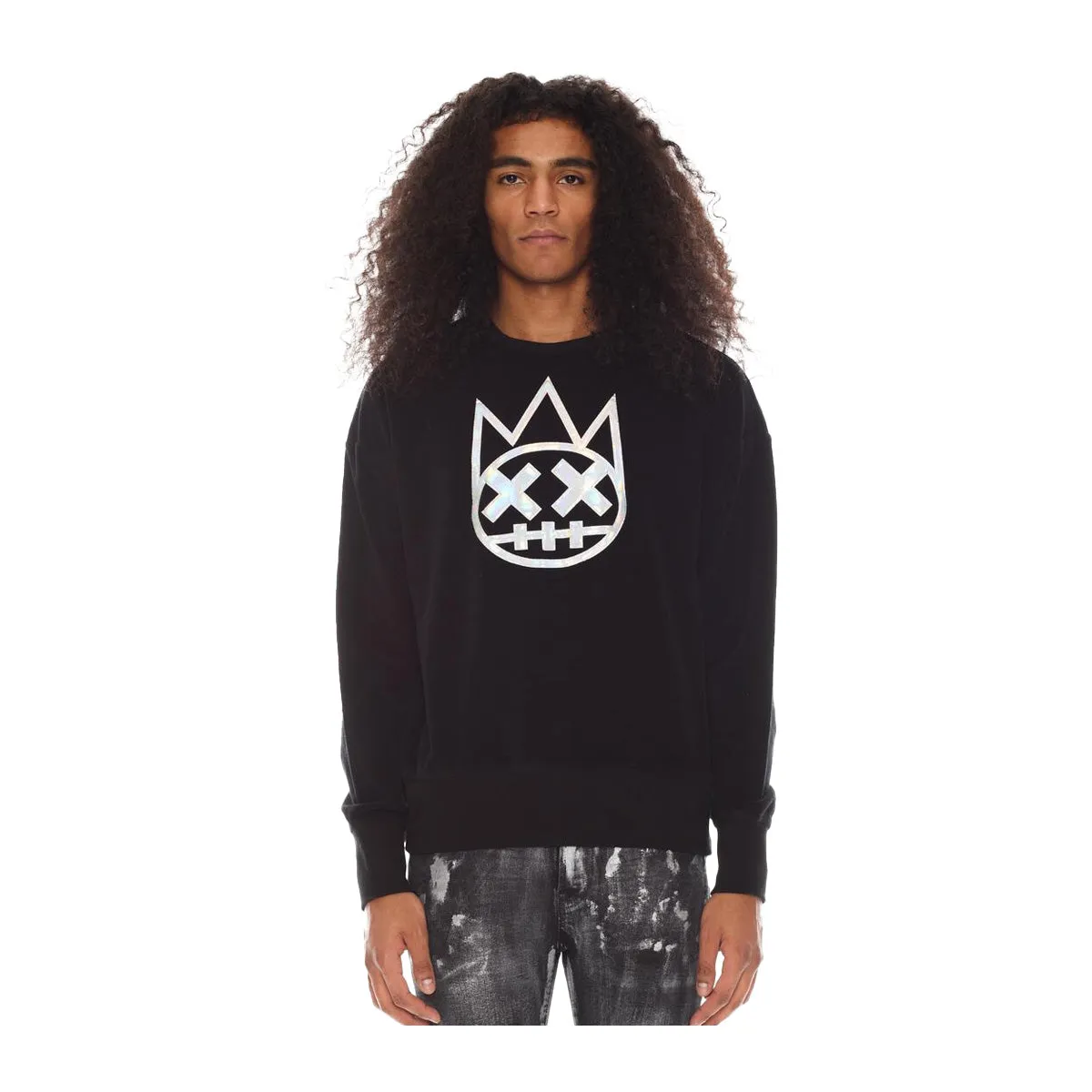 Cult Of Individuality Mens Shimuchan Logo Sweatshirt 623B10-FC18A Black