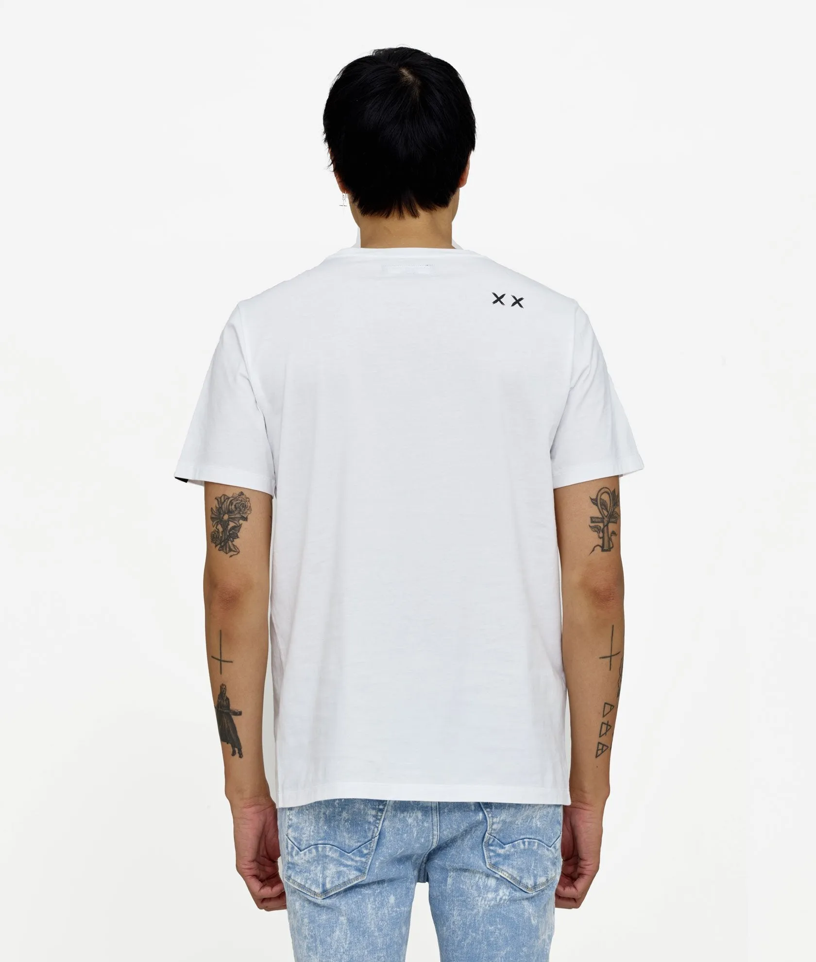 Cult of Individuality  MONOPOLY - SHORT SLEEVE CREW NECK TEE Men’s - WHITE