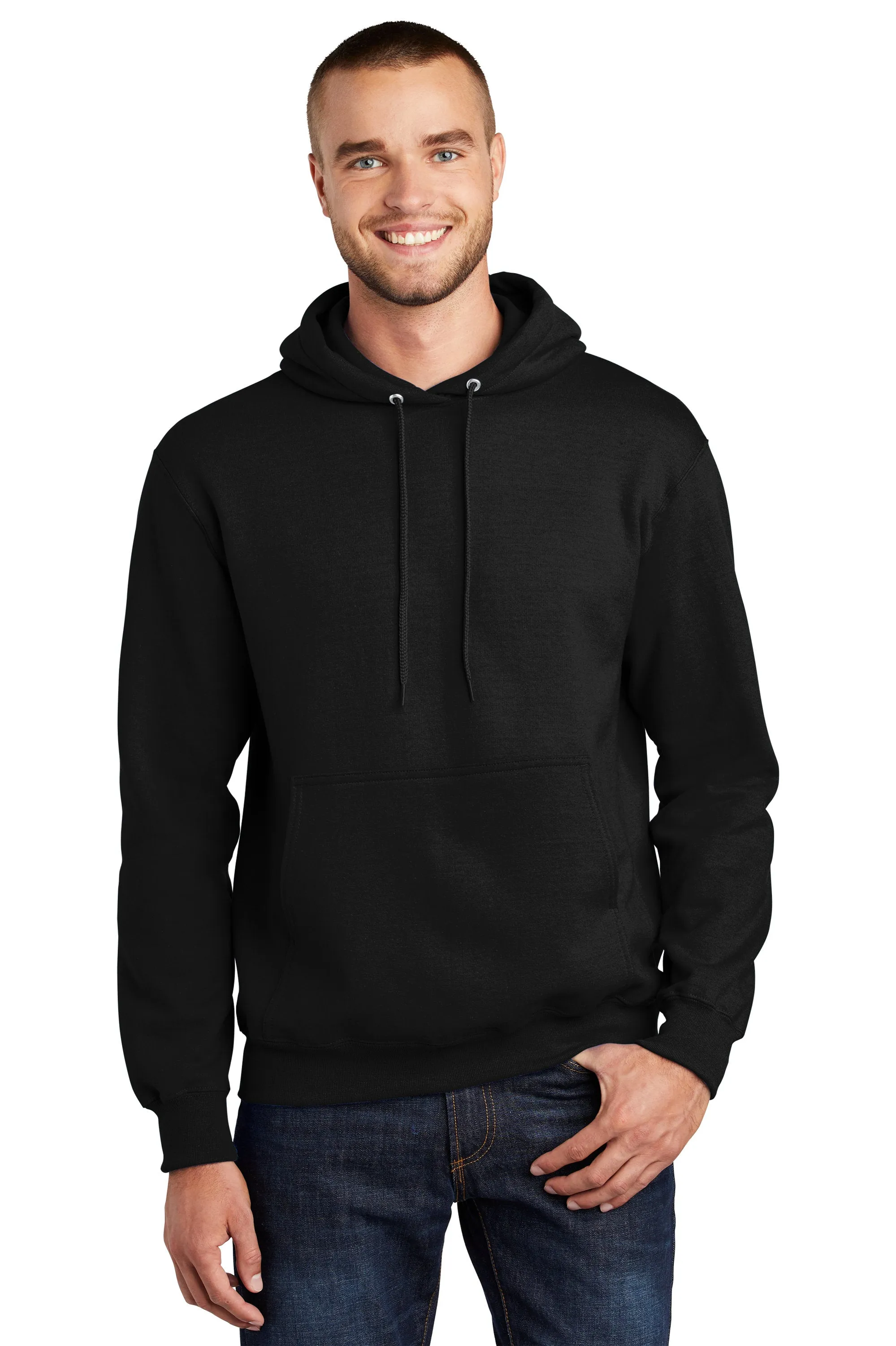 Custom Embroider Pullover Hoodie Sweater - Personalize with your Logo - 9.0 Oz 50/50 Cotton Poly Fleece