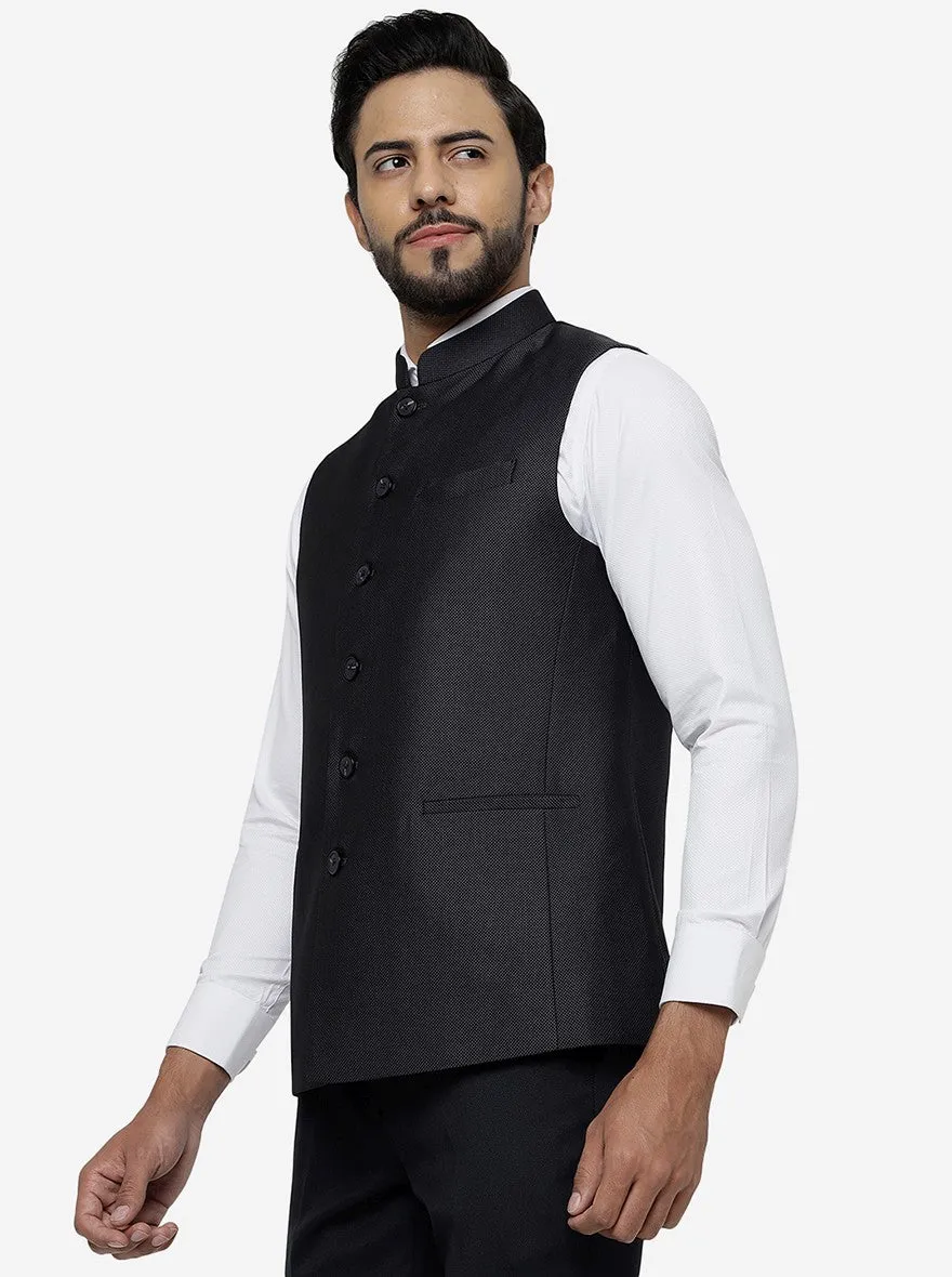 Dark Grey Checked Regular Fit Modi Jacket | JadeBlue