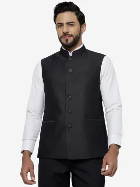 Dark Grey Checked Regular Fit Modi Jacket | JadeBlue