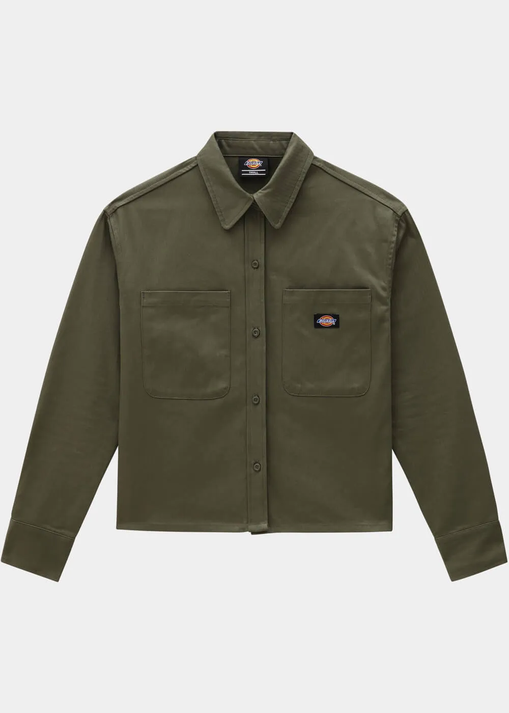 Dickies Women's Chokio Herringbone Shirt Military Green