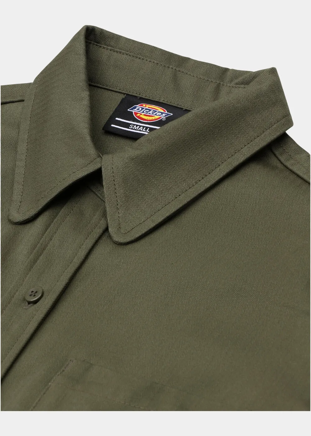 Dickies Women's Chokio Herringbone Shirt Military Green