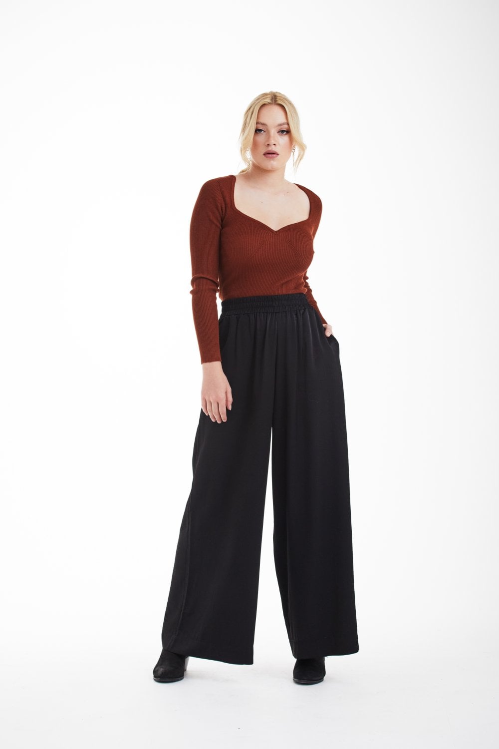 Double Second Lux Wide Leg Trousers