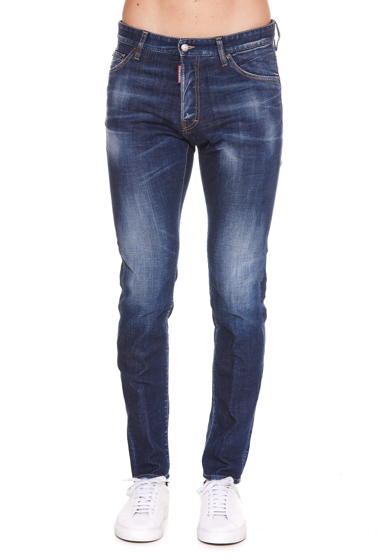 Dsquared2 Bleached Effect Skinny Jeans