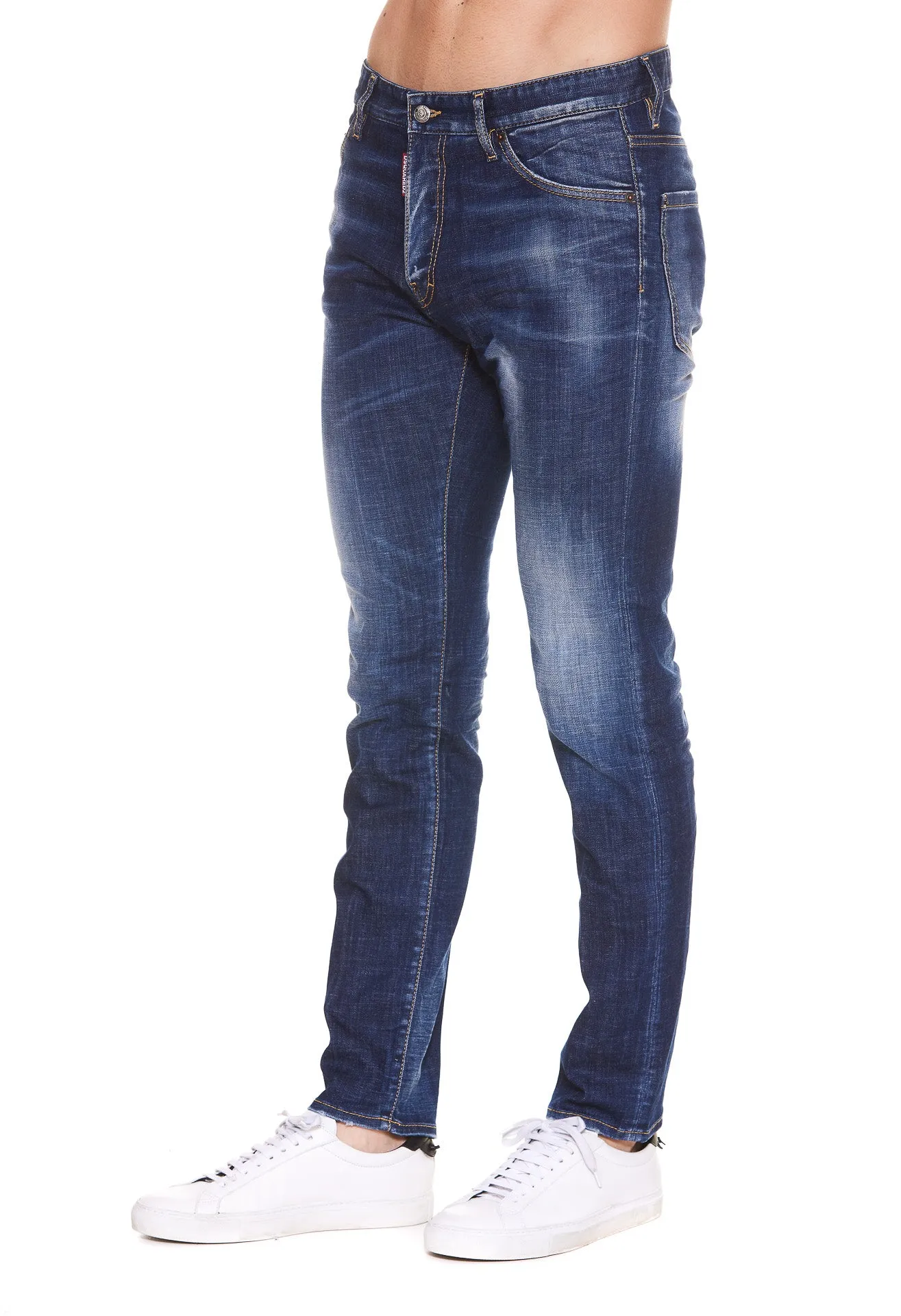 Dsquared2 Bleached Effect Skinny Jeans