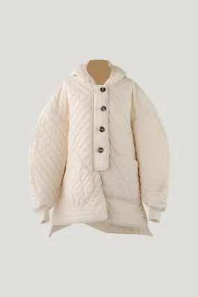 Ecru Dot Quilted Jacket