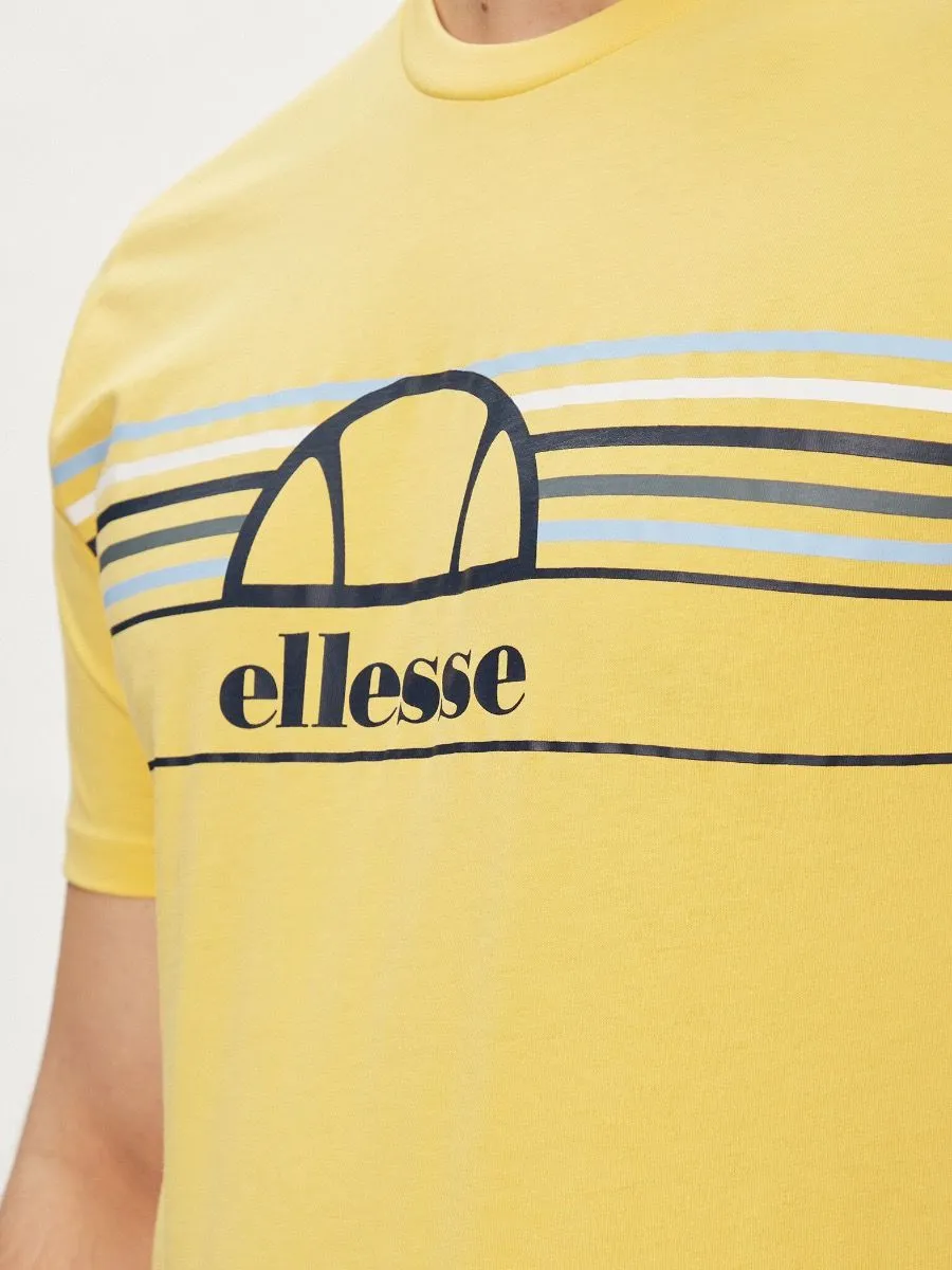 Ellesse Lentamente Crew Neck Logo T-Shirt Yellow