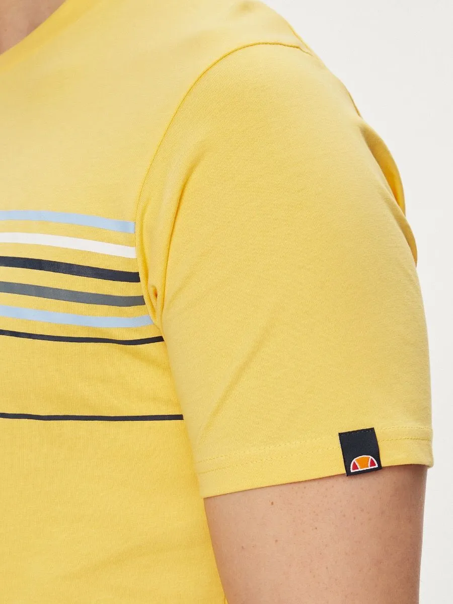 Ellesse Lentamente Crew Neck Logo T-Shirt Yellow