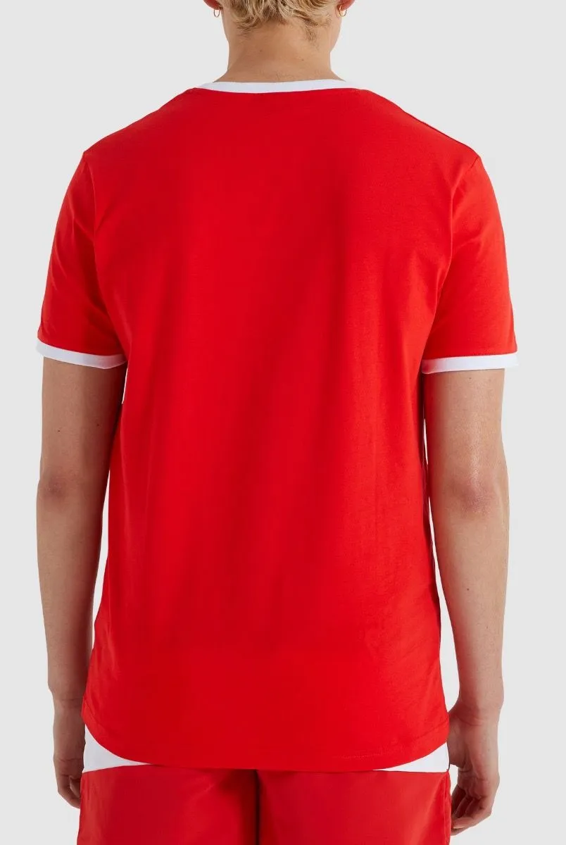 Ellesse Meduno Crew Neck T-Shirt Red