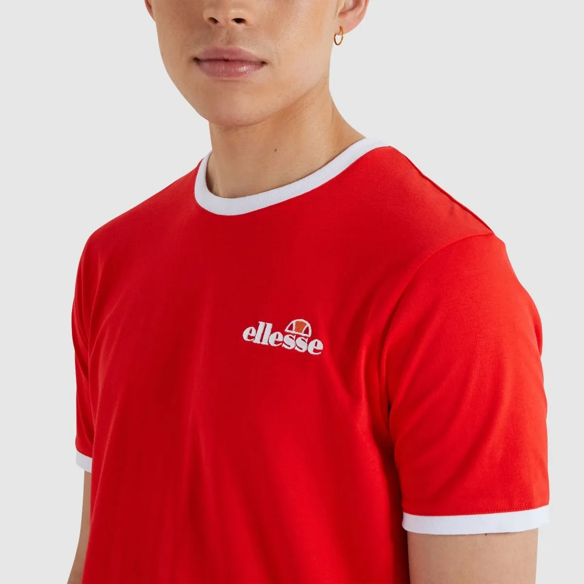 Ellesse Meduno Crew Neck T-Shirt Red