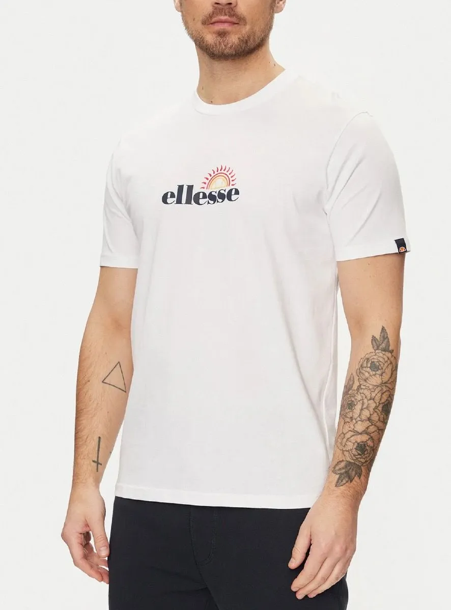 Ellesse Trea Crew Neck Logo T-Shirt White