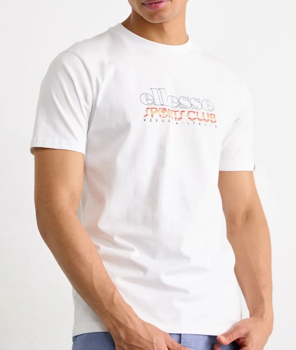 Ellesse Vettica Crew Neck Logo T-Shirt White