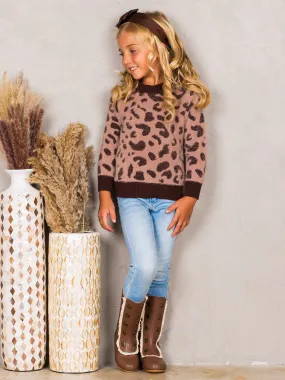 Fierce Fuzzy Leopard Sweater