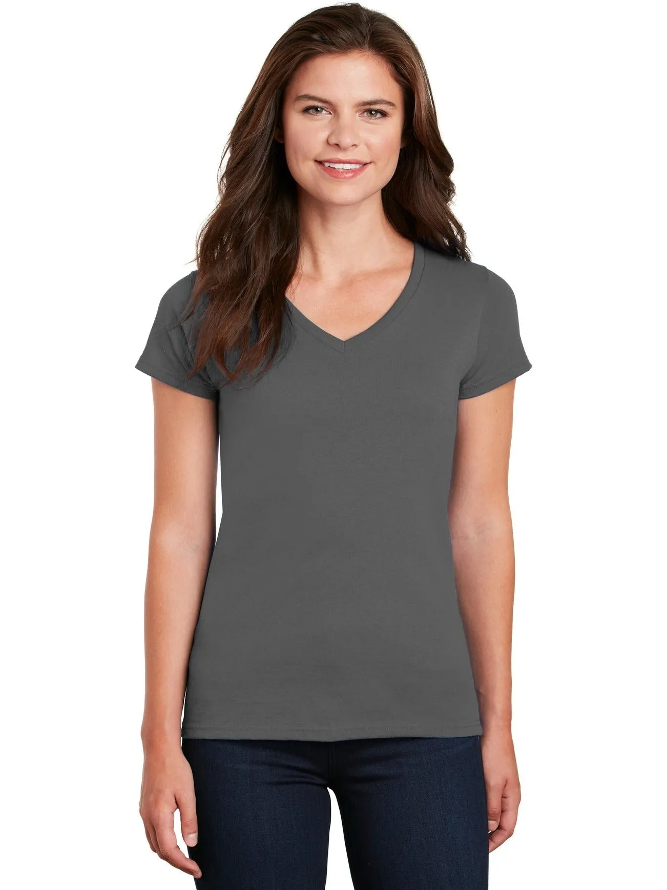 GildanLadies Heavy Cotton100% Cotton V-Neck T-Shirt