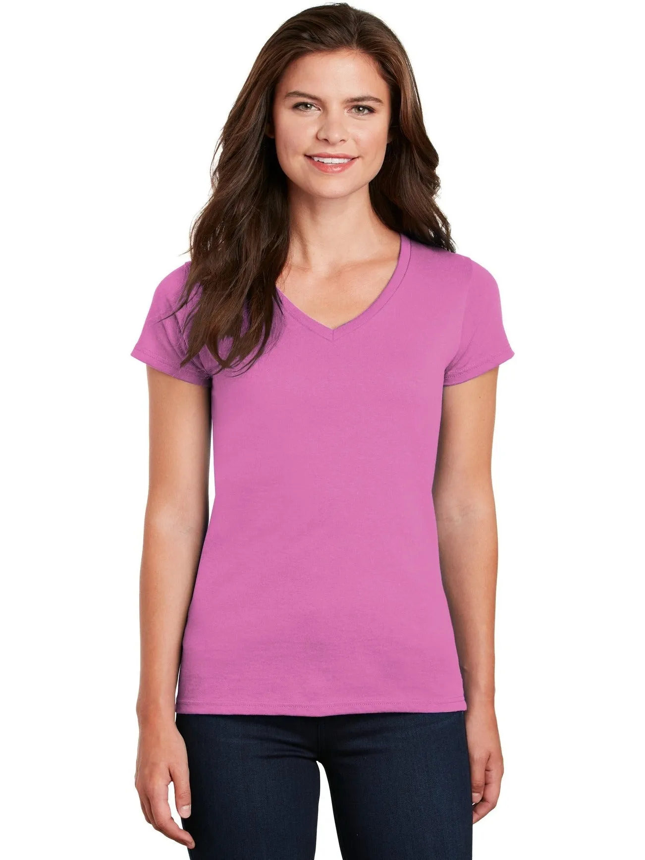 GildanLadies Heavy Cotton100% Cotton V-Neck T-Shirt