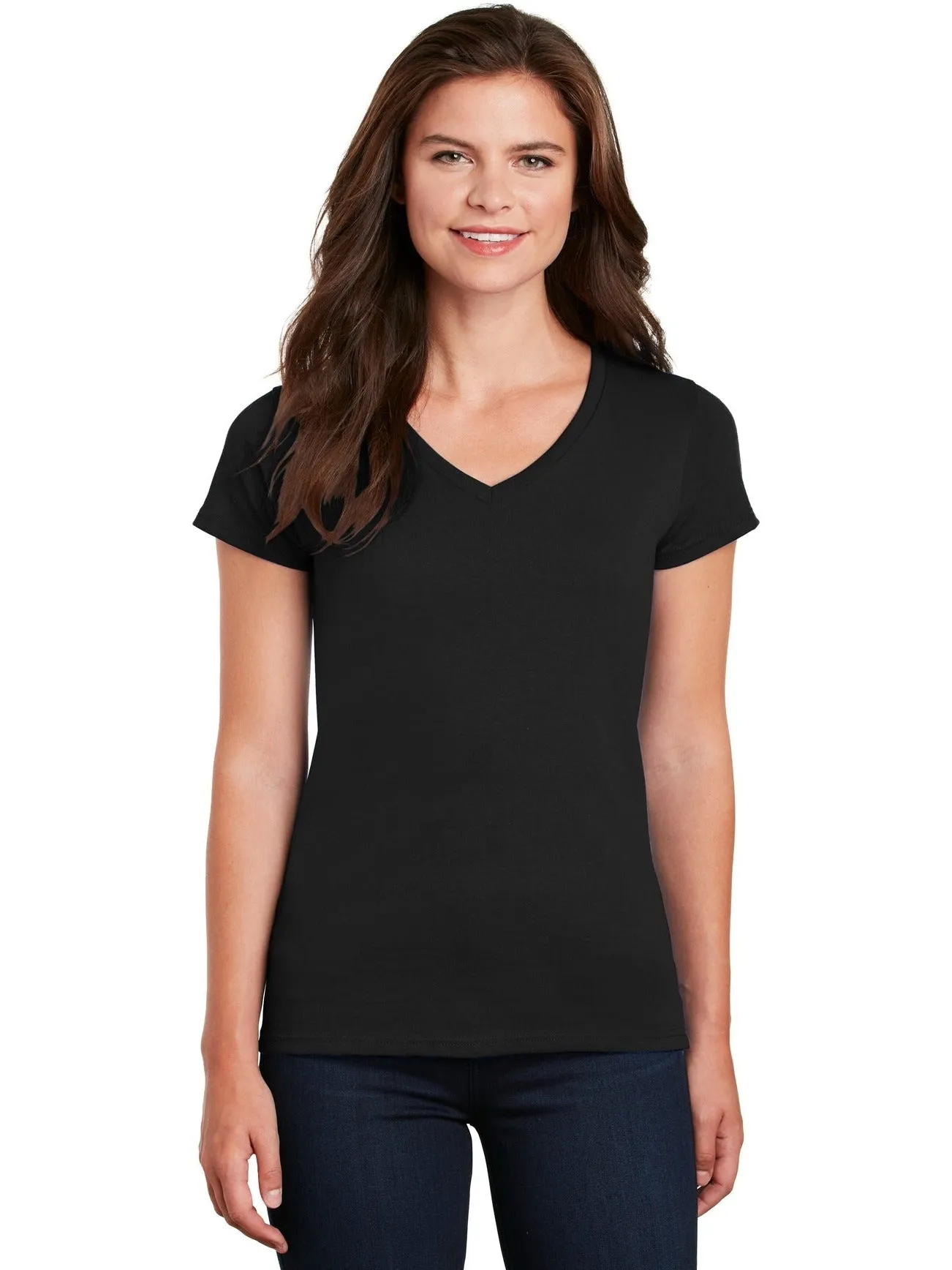 GildanLadies Heavy Cotton100% Cotton V-Neck T-Shirt