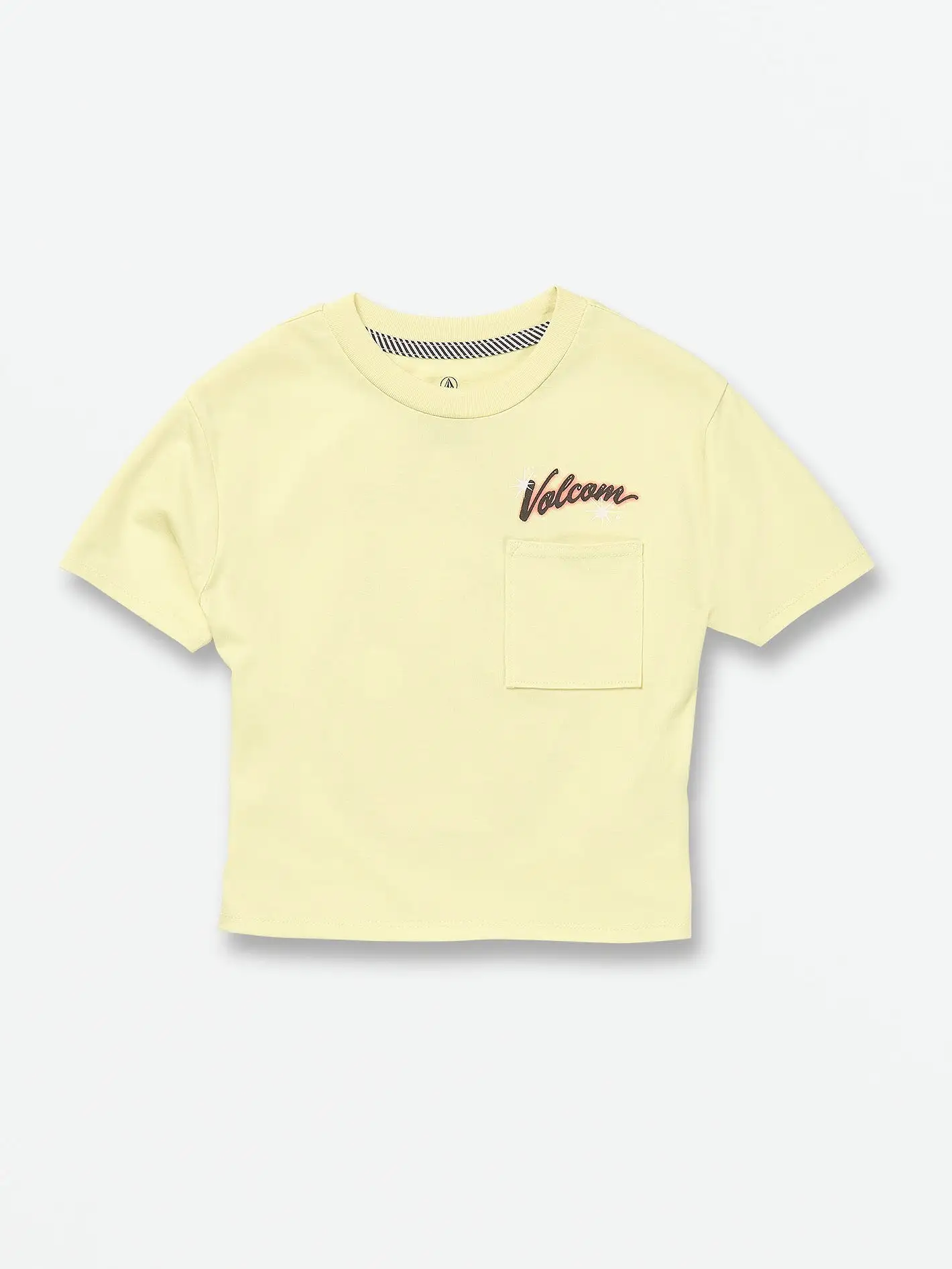 Girls Pocket Dial Short Sleeve Tee - Citron