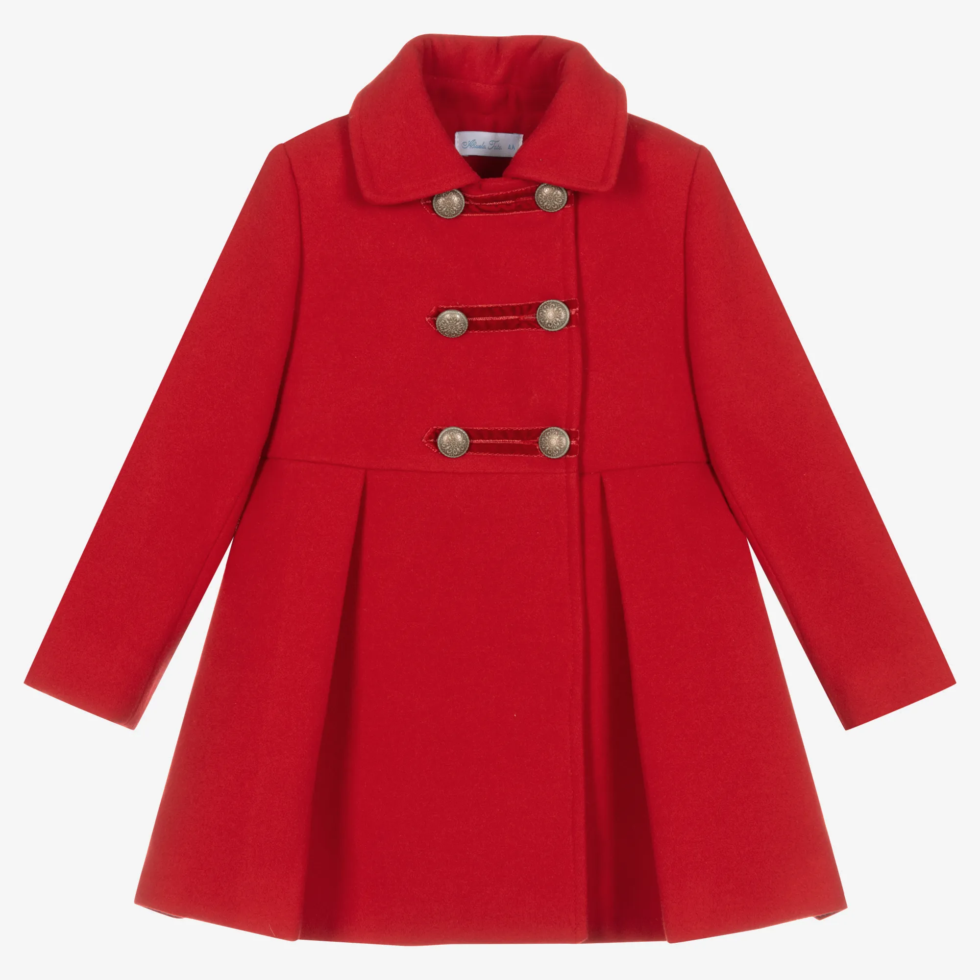 Girls Red Traditional Coat