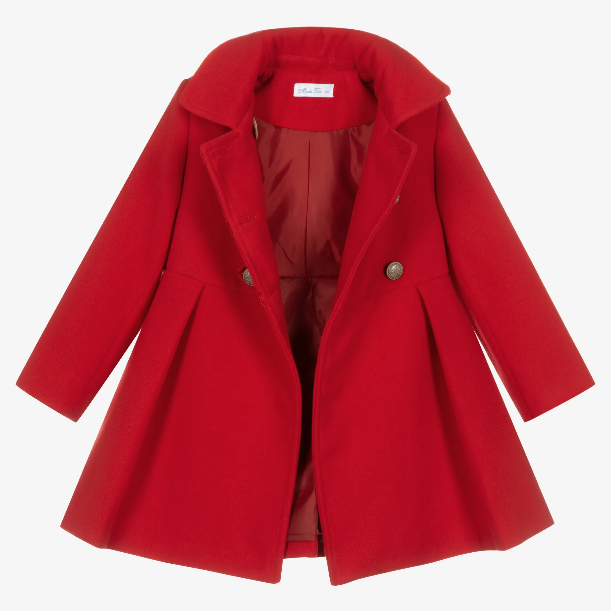 Girls Red Traditional Coat